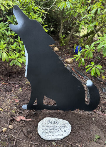 Pet Memorial Natural Granite Headstone | For your dog, cat or any pet photo review