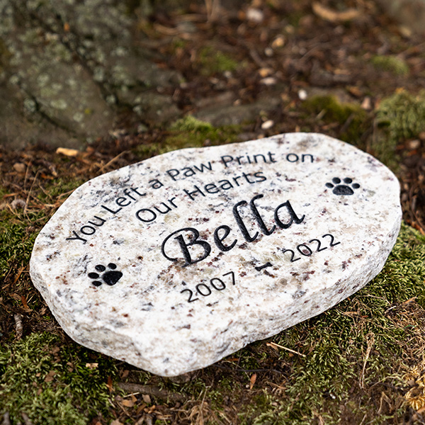 Melton Memorials Natural Granite Pet Memorial Headstone