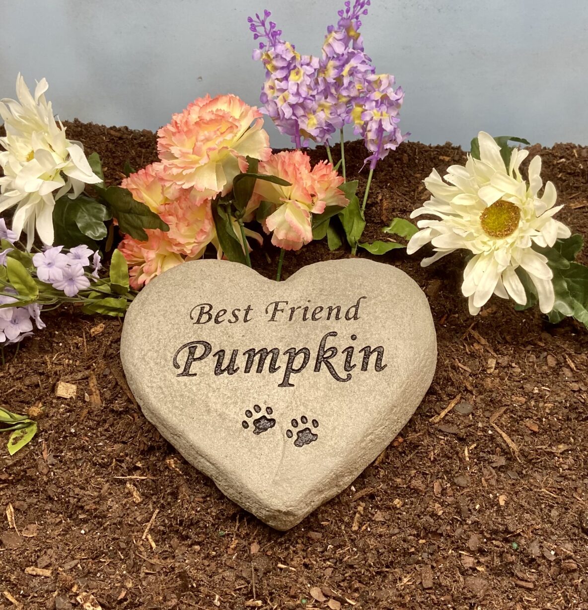 Pet Memorial Heart Rock Melton Memorials