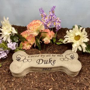 Pet memorial stone bone for dog