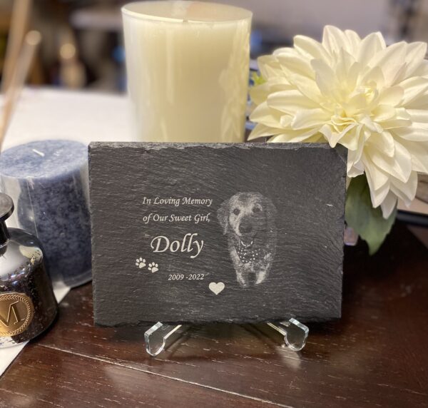 Slate Memorial Stone | Headstone for your dog, cat or any pet